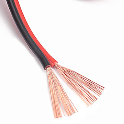 Paralelo negro rojo del alambre audio de aluminio revestido de cobre puro de la transmisión