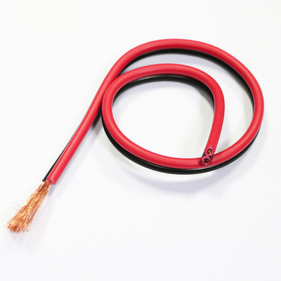 Negro rojo de la transmisión de la comunicación del cable de altavoz audio del paralelo