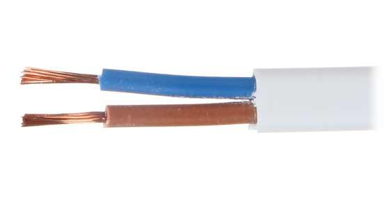 6mm2 material de cobre incombustible del cable eléctrico del alambre plano de la base del gemelo 2