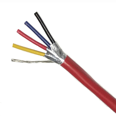 Cable rojo antiusura para el material del cobre del PVC del sistema alarma de incendio 1mm2