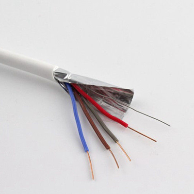 Cable blanco eléctrico Mildewproof la alarma de incendio del CCC resistente al fuego