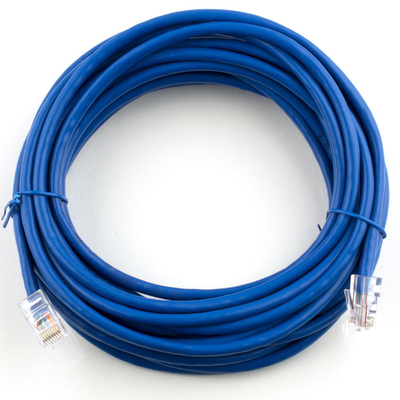Base antiusura del cobre del cable del remiendo de la red de Ethernet del PVC para el ordenador